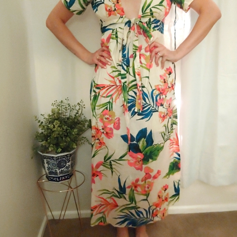 Backless Dress flowers Billabong